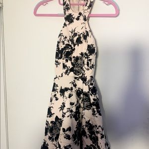 Soft pink & Black dress